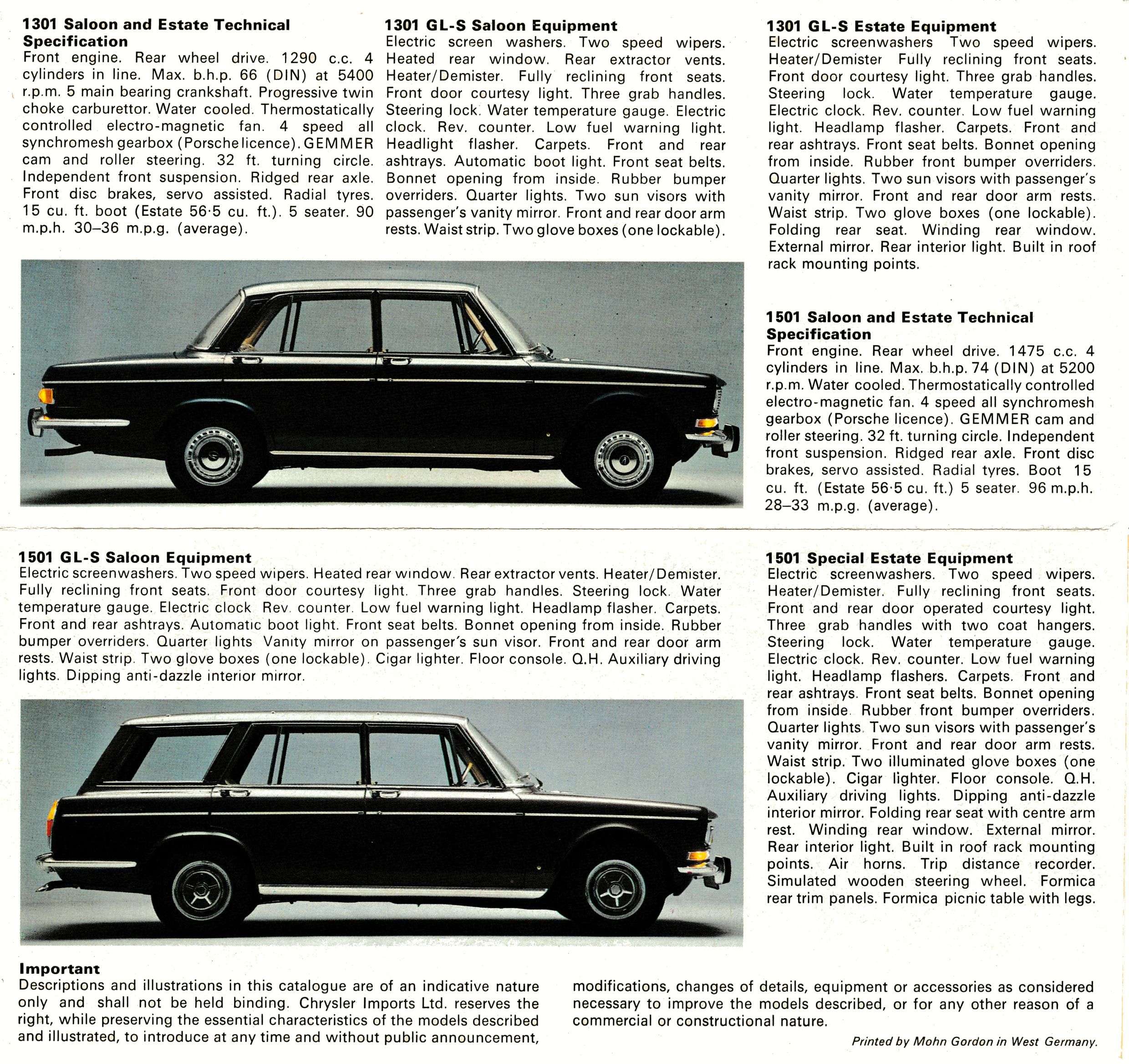 1971 Simca Brochure